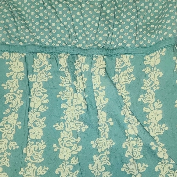 Arizona Jean Company pattern tank top w/sash tie Sz XL - Picture 5 of 6